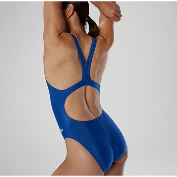 Speedo Pro LT Super Back Swimsuit One Piece Team Blue Speedo Size 10 / 36 NWT - Picture 6 of 15